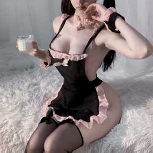 花俏情趣内衣可爱女仆制服纯欲女佣套装诱惑激情免脱性感速攻睡衣