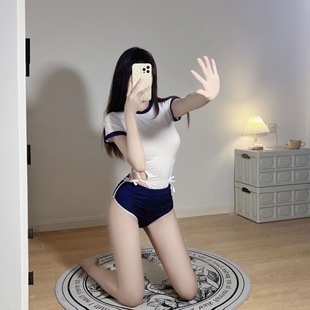 花俏情趣内衣性感制服诱惑角色扮演纯欲日系可爱学生套体操服代发
